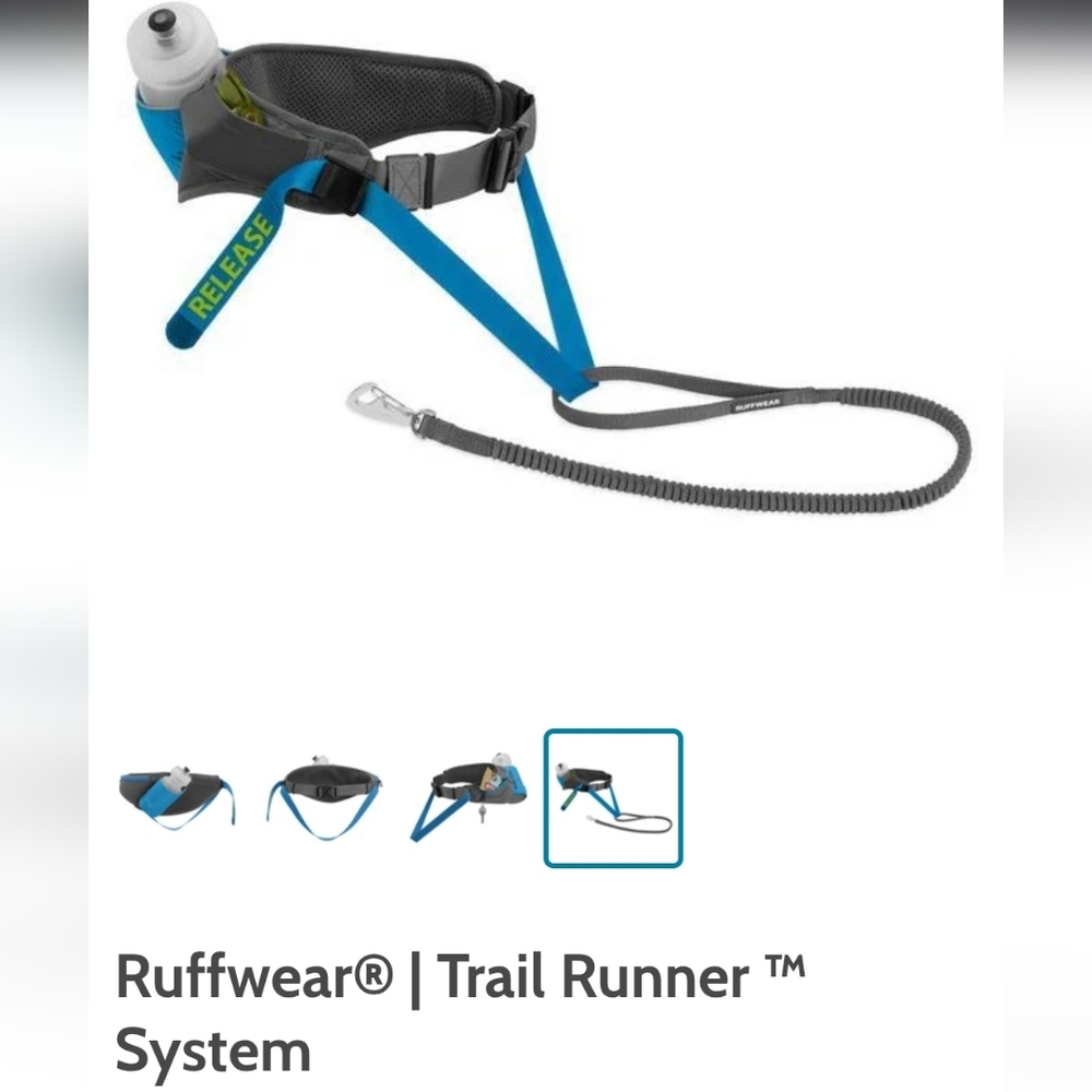 RuffWear Gray and Blue Trail Runner Belt